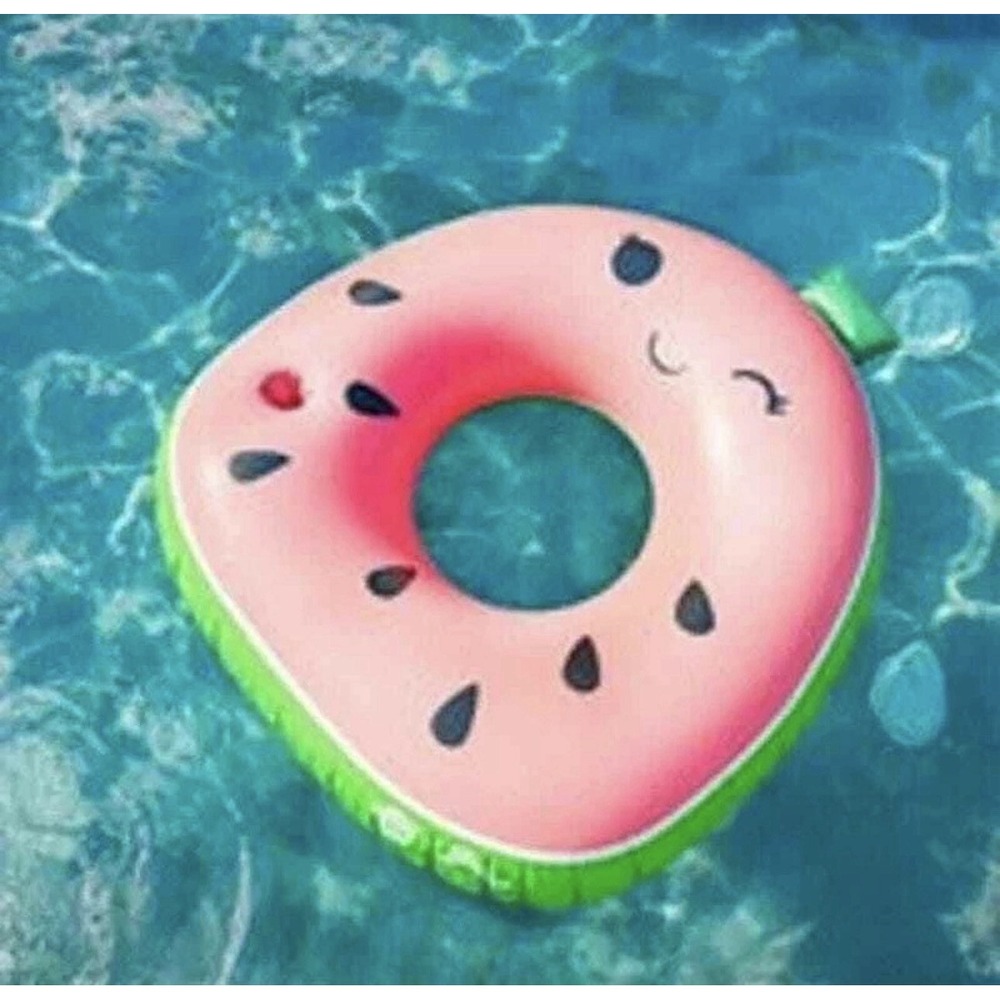 BigMouth, Squishmallows Wanda the Watermelon Pool Float, 46.5" x 42.5" x 13.4" - Picture 3 of 7